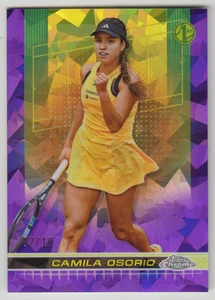2024 Topps Chrome Tennis Camila Osorio #58 1st Purple Sapphire Refractor /10 - Picture 1 of 2