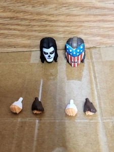 Teenage Mutant Ninja Turtles BST AXN Casey Jones Head Lot Of 2 - Picture 1 of 8