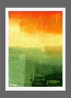 ORIGINAL abstract ACEO landscape #29 MINIATURE OOAK OIL PAINTING