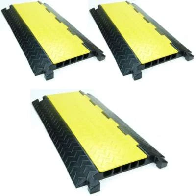 CP CABLE PROTECTOR 3 x 5 Kanal Gummibrücke PRO Kabelbrücke Kabelkanal Cable Protector Kabelschutz