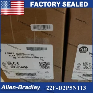 New IN BOX 22F-D2P5N113 22F-D2P5N113 /A PowerFlex 4M AC Drive - Picture 1 of 4