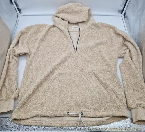 Felpa con cappuccio Fear of God Cream Teddy Fleece XL supreme class made in USA??VGC rara