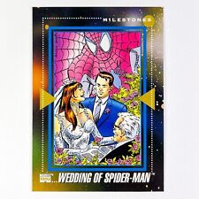 Marvel Impel 1992 Wedding of Spider-Man Milestones Trading Card 199 Series 3 MCU