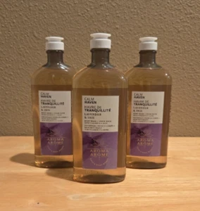 3x Bath & Body Works Aromatherapy CALM HAVEN Lavender Iris Body Wash - Picture 1 of 1