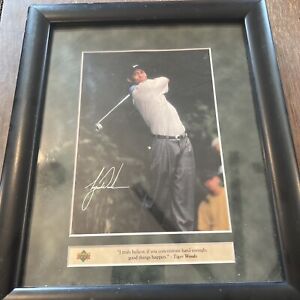 TIGER WOODS 8x10 Upper Deck Color Photo Picture "Concentrate" Masters Champion