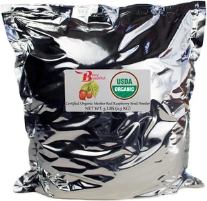 Certified Organic Meeker Red Raspberry Seed Powder - 5 lbs (2.3 kg) - Picture 1 of 7