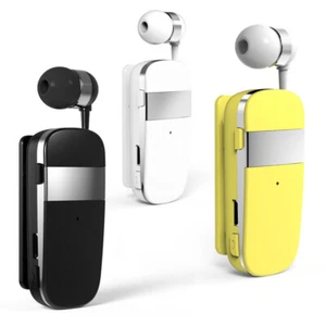 Business Bluetooth Earpiece Wireless Headset Sports Earbud Retractable Headphone - Picture 1 of 15