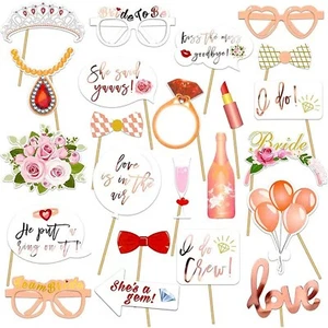 Hochzeits-Fotobox Accessoires & Requisiten Set (24 Stück) - Bild 1 von 7