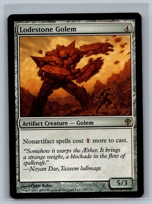 Magic The Gathering Worldwake Lodestone Golem #127/145 MTG TCG CCG - Image 1 of 2