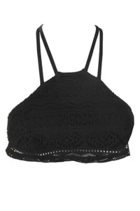 Hula Honey Juniors schwarz Little Wild One gehäkelt hochhaltiges Bikini-Oberteil D-DD - Bild 1 von 3