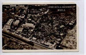 (Gc7727) RPPC, vista aérea de Hydro Metal & Machinery Co, CASCO, Yorkshire c1940 - Imagen 1 de 4