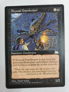 MTG Magic The Gathering Card Abyssal Gatekeeper Summon Gatekeeper Black 1997 - Picture 1 of 2