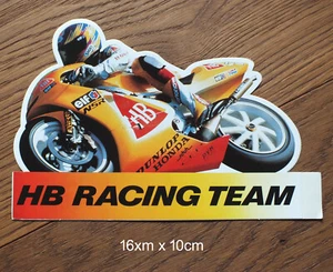 Sticker Aufkleber HB Racing Team Ralf Waldmann Honda NSR 250 Moto GP 90er Jahre - Picture 1 of 2
