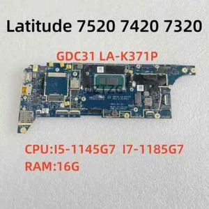 LA-K371P For Dell Latitude 7520 7420 7320 Motherboard W/I5 I7-11th Gen CPU 16G - Picture 1 of 5