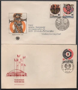 ✔️ Czechoslovakia Československo Tschechoslowakei 2 NICE COVERS - Picture 1 of 1