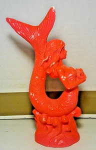 Fish Tank Aquarium Mermaid Figurine Decor ~ Pink Hard Plastic ~ - Picture 1 of 4