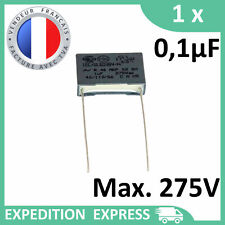 1 condensateur MKP X2 0,1µF 0.1µF 100nF 104K 104 K 275V 250V uF
