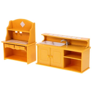 2pcs Mini House Furniture Table Plastic Mini Table for Home Decoration DIY Table - Picture 1 of 12