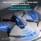 Mini drone X6 Pro 4K intelligent éviter le pliage quadricoptère avec double caméra contenu à distance