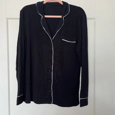 Conjunto de Pijama de Maternidad y Enfermería Manga Larga en Negro Angel Maternidad Talla M Foto 1 de 4