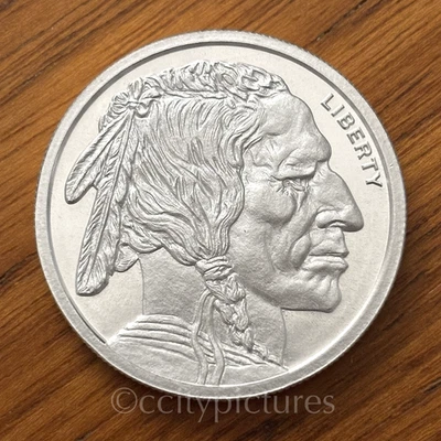 Ronda de plata GSM Buffalo .999 de 1/2 oz • BU • Golden State Mint diseño clásico #5 Foto 1 de 2