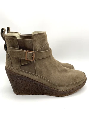 Botín de cuña Merrell para mujer EE. UU. 9,5 UE 40,5 Tremblant Stone gamuza suela de crepé Foto 1 de 4