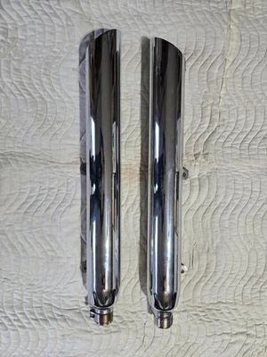 Harley Davidson '03 Heritage Springer FLSTS Dual Exhaust Slip-On Mufflers - Image 1 of 4