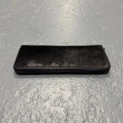 Bolso clutch largo de cuero negro ANN DEMEULEMEESTER Foto 1 de 4