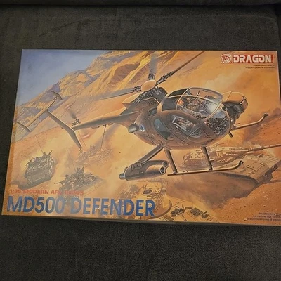 Dragon 3525 MD500 Defender Hubschrauber Modell 1:35 OvP Neu Rarität Vintage OVP - Bild 1 von 4