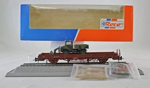 Roco 47180 Rungenwagen mit Unimog beladen der DB aus Sammlung mit OVP DC - Bild 1 von 1