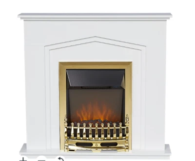 Focal Point Elvington White Freestanding Electric Fire suite - Image 1 of 4