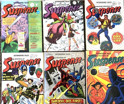 AMAZING STORIES OF SUSPENSE. NUMBER'S 90-91 99 104 125 & 203 (6 ALAN CLASS LOT). - Image 1 of 4