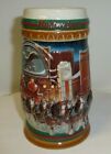 1997 Budweiser Holiday Stein CS313 Christmas beer mug Anheuser-Busch Bud series