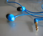 Near New Sony Earbud Headphones Blue With Mini Phono Jack For Smart Phone Pc #a