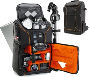 Camera Backpack for Photographers Dslr/Slr/Mirrorless Photography Camera Bag wit - Picture 1 of 12