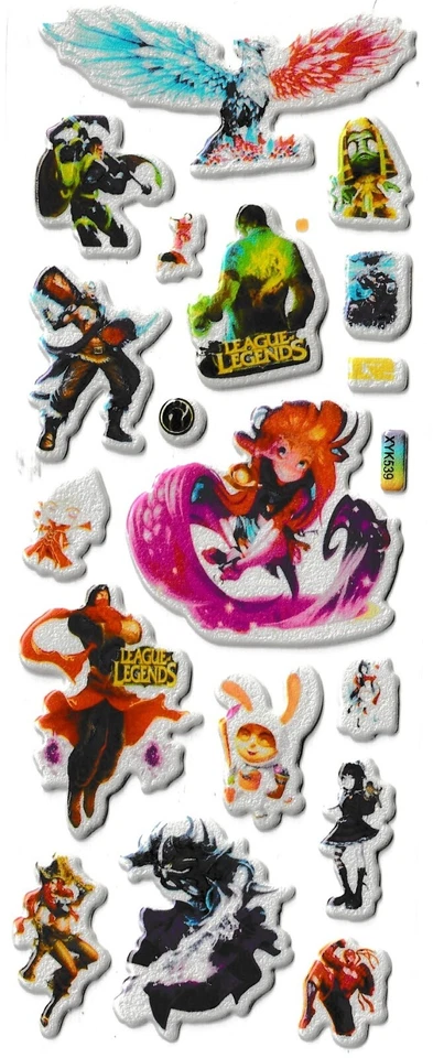 3D puffy Stickers LEAGUE OF LEGENDS - Image 1 of 1