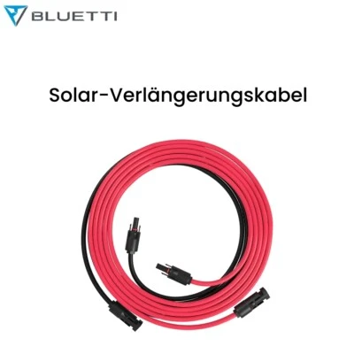 BLUETTI Cable Solar 5M Cable de Extensión Solar con Hembra y Enchufe
