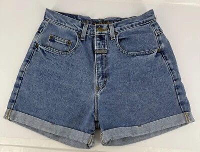 Шорты женские Marithe Francois Girbaud 7/8 синие джинсовые с манжетами винтажные 90-е Y2K - Изображение 1 из 4