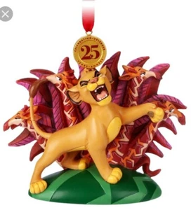Disney 25. Jahrestag König der Löwen Vermächtnis Weihnachtsschmuck Neu mit Etikett nicht mehr im Handel erhältlich - Bild 1 von 2