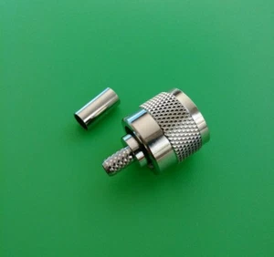 (1 SET) UHF Male Crimp Type RG58/RG58U/RG142/LMR195 Connector - USA Seller - Picture 1 of 3