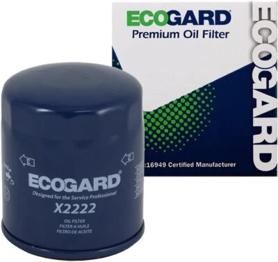 Filtro de aceite de motor giratorio premium ECOGARD X2222  Foto 1 de 4