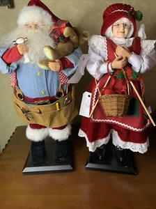 Mr and Mrs claus dolls Christmas Dolls Decorations - Picture 1 of 15
