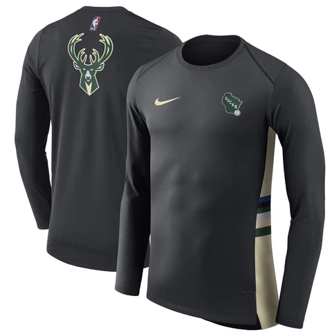 Milwaukee Bucks Nike City Edition Hyperelite Performance T-Shirt Men's Medium Cover