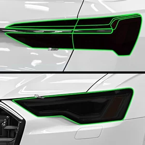 Fits Audi A6 S6 2019-2025 Tail Head Light Precut Smoked PPF Tint Headlight - Picture 1 of 6