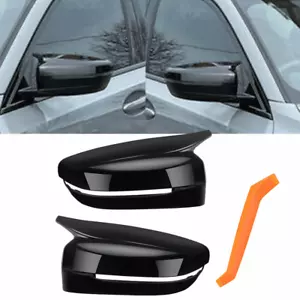 TAPA DE ESPEJO RETROVISOR LATERAL ADICIONAL ESTILO M NEGRO BRILLANTE PARA BMW G30 G20 G11 G12 17-22 - Imagen 1 de 14