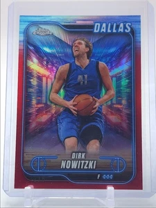 DIRK NOWITZKI 2024-25 TOPPS CHROME BASKETBALL RED REFRACTOR DALLAS /5 Q4370 - Picture 1 of 2