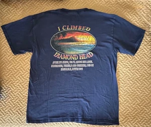 Medium I Climbed Diamond Head Vintage Honolulu Hawaii Hanes Comfortsoft T-Shirt - Picture 1 of 5