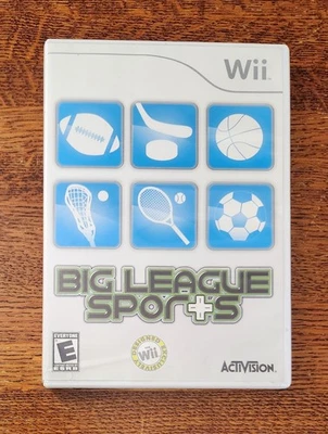 Big League Sports (Nintendo Wii, 2008) Game CIB Complete Tested Vintage Kids - Image 1 of 3