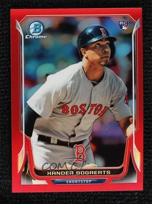 2014 Bowman Chrome Red Refractor /5 Xander Bogaerts #1 Rookie RC - Image 1 of 2