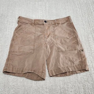 American Giant Shorts Women 28 Roughneck Stretch Twill USA Made Hiking Roll Tab - Picture 1 of 7